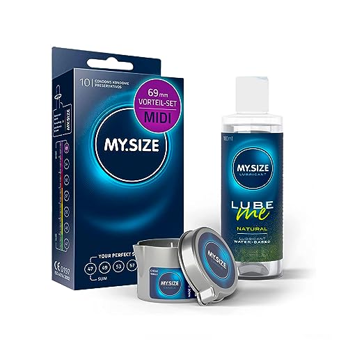 MY.SIZE Kondome 69mm Vorteilspack + Gleitgel + Massagekerze – Nur 9,89€