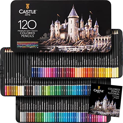 Castle Art Supplies 120 Buntstifte Set – Hochwertige Farbminen mit weichem Kern für Profis und Farbkünstler – Jetzt nur 41,24€ statt 54,99€!