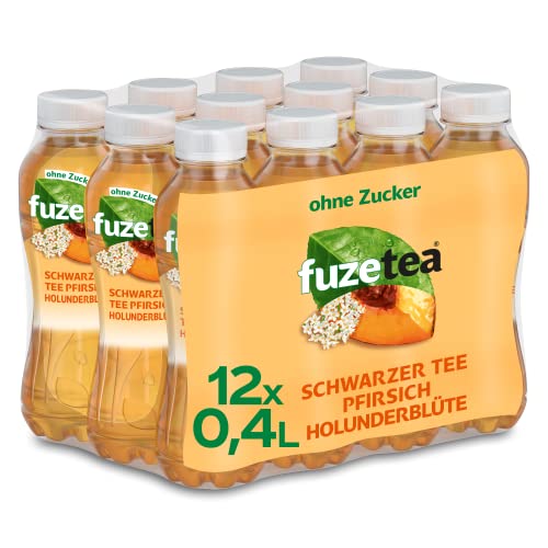 Fuze Tea Holunderblüte – Erfrischende Fusion aus Tee, Saft und Kräutern (12 x 400 ml) für nur 8,99€ – Spare 35%!
