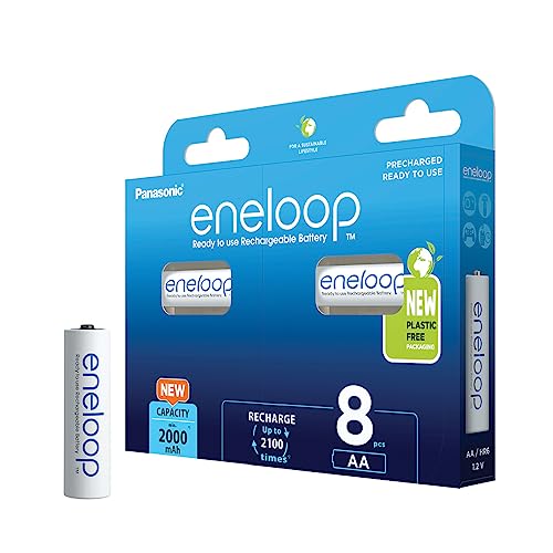 Spare 9,16€: Panasonic eneloop AA/Mignon, 8er-Pack, Ready-to-Use NiMH Akkus