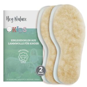 Hey Nature 2 Paar Lammwolle Einlegesohlen Kinder Winter – Bis zu 30% sparen!