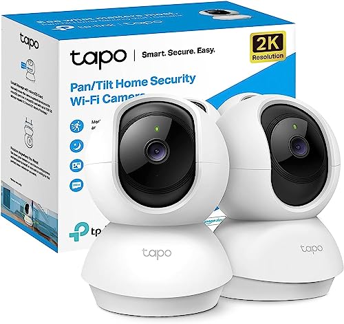 Tapo TP-Link C210P2 WLAN IP Überwachungskamera – Linsenschwenkung und Neigung, 3MP-Auflösung, 2-Wege-Audio, Nachtsicht (Doppelpack) für nur 56,90€!