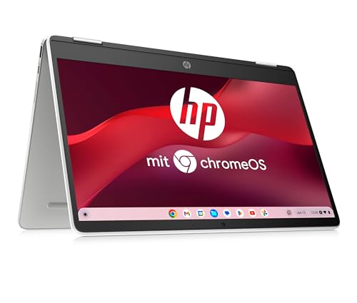 HP Chromebook x360, 14″ Touchscreen, Intel Celeron N4120, 4 GB DDR4 RAM, 64 GB eMMC, Intel UHD Graphics 600, ChromeOS, QWERTZ, Ceramic White – Nur 199€ statt 279€!