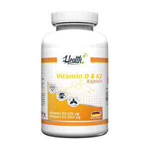 50% Rabatt auf Health+ Vitamin D3 & K2 – Hochdosierte Vitamin D Kapseln
