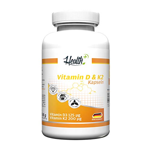 50% Rabatt auf Health+ Vitamin D3 & K2 – Hochdosierte Vitamin D Kapseln