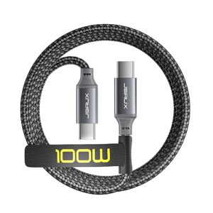 JSAUX USB C auf USB C Kabel 100W 3M – Schnellladekabel für iPhone, MacBook und mehr