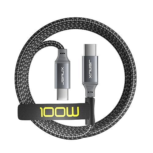 JSAUX USB C auf USB C Kabel 100W 3M – Schnellladekabel für iPhone, MacBook und mehr