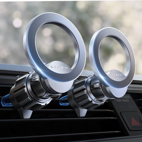 Spare 10€! LISEN 2er Pack Handyhalterung Auto Magnet mit MagSafe iPhone für 14,95€ statt 24,95€