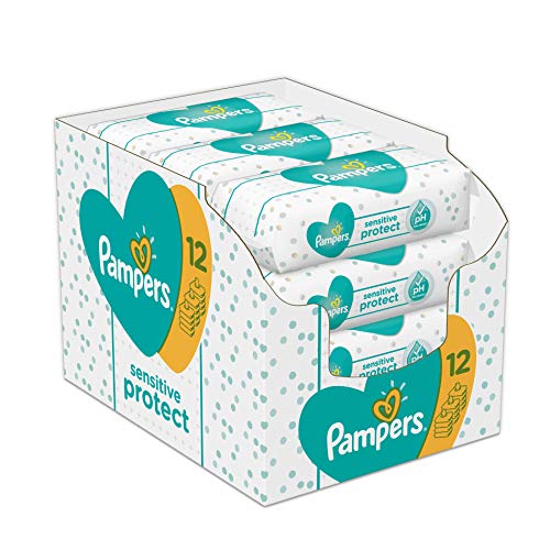 Pampers Sensitive Protect Feuchttücher 12 Packungen – Sanfte Reinigung zum Sparpreis!