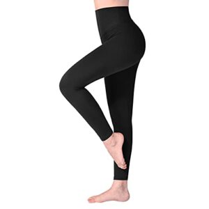 SINOPHANT Leggings Damen High Waist – Blickdicht Leggins mit Bauchkontrolle für Sport Yoga Gym (1 Schwarz, L-XL) – Amazon Prime Deal nur 9,34€ statt 13,99€