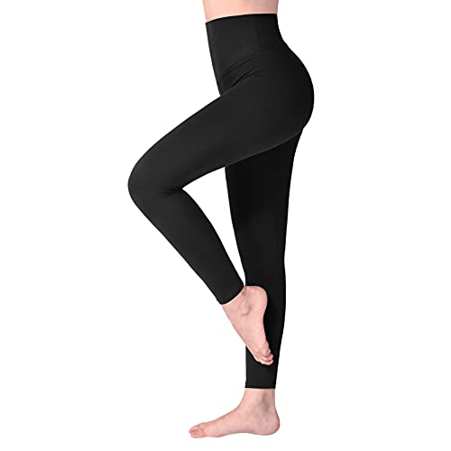 SINOPHANT Leggings Damen High Waist – Blickdicht Leggins mit Bauchkontrolle für Sport Yoga Gym (1 Schwarz, L-XL) – Amazon Prime Deal nur 9,34€ statt 13,99€