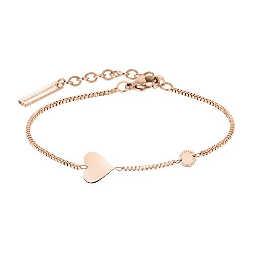 Liebeskind LJ-0511-B-20 Damen Armband Herz Edelstahl Rose 20 cm – 37% günstiger
