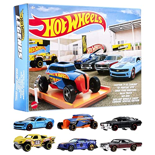 Hot Wheels HW Legends-Multipack – 6 legendäre Fahrzeuge, 1:64 Maßstab (Prime) – Spare 35%!