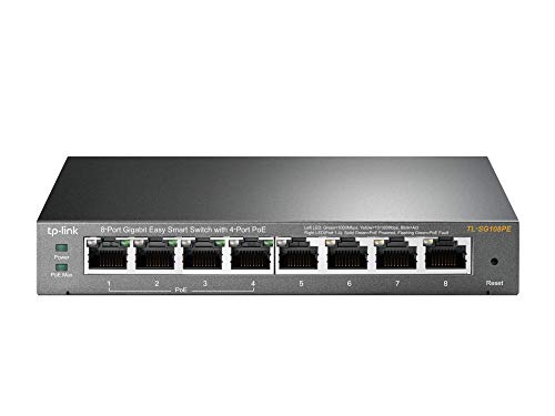 TP-Link TL-SG108PE Managed PoE Switch – Gigabit Network Switch für nur 51€