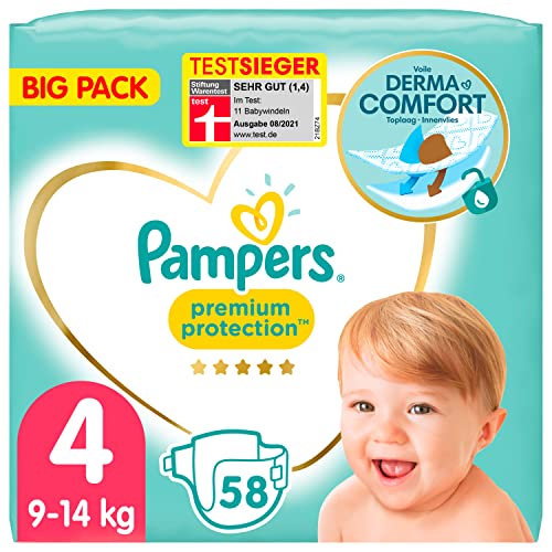 Pampers Premium Protection Big Pack 3 und 4: Nur 14,72€ statt 21,94€ – Sichere dir 33% Rabatt!