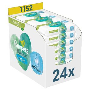 Pampers Harmonie Aqua Baby 24 x 48 mit 99% Wasser 1152 Stück – Spare 40% im SparAbo bei Amazon