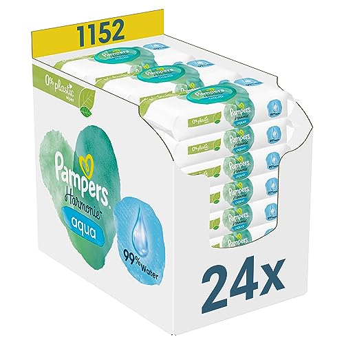 Pampers Harmonie Aqua Baby 24 x 48 mit 99% Wasser 1152 Stück – Spare 40% im SparAbo bei Amazon