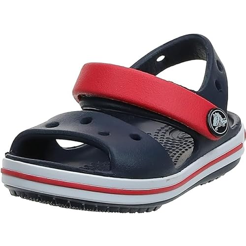 Crocs Crocband Sandalen – Unisex Kindersandalen – Leicht und mit sicherer Passform – Navy/Rot – Größe 32-33/C8 für nur 13,98€ statt 23€ bei Amazon