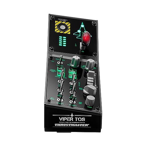 Thrustmaster Viper Panel – Replika der F-16 | 43 Aktionstasten Metall, Hintergrundbeleuchtung, Abwurffunktion, Fahrwerk, Trimmung – Nur 158,79€ statt 183€