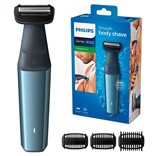 Philips Bodygroom Series 3000 hautfreundlicher Körperrasierer inkl. 3 Kammaufsätze (Modell BG3015/15) zum Sonderpreis!