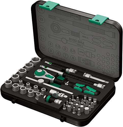 Wera 8100 SA 2 Zyklop Speed-Knarrensatz, 1/4 Zoll metrisch, Schwarz, 42-teilig, 05003533001: Top-Angebot mit 6% Ersparnis!