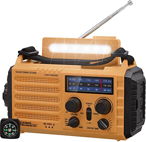 Tragbare Solar, Notfall Radio mit Kurbel für nur 19,99€ statt 39,99€ – Spare 50%!