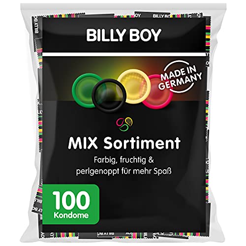 Billy Boy Kondome Mix-Sortiment, 100 Stück für aufregenden und bunten Spaß