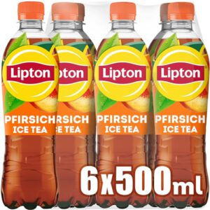 LIPTON ICE TEA Peach, Eistee mit Pfirsich Geschmack, 6er Pack – Nur 3,55€ statt 6,54€