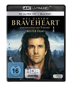 Braveheart | Mel Gibson | 4K Ultra HD + Blu-Ray | 5 Oscars | Prime für nur 16,97€ statt 19,99€