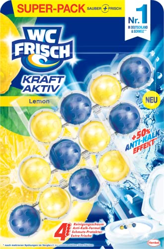 WC FRISCH Kraft Aktiv Duftspüler Lemon – 3er Pack für nur 3,19€ – Spare 1,80€!