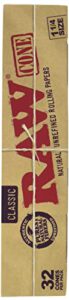 Spare 36% auf RAW Cones 1 1/4 Size – 32er Pack vorgrdrehte Kräutertütchen mit Filtertipp