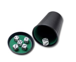 Noris 606152776 Würfelbecher Set mit 6 Würfeln (Prime) – Spare 1€ im Angebot!