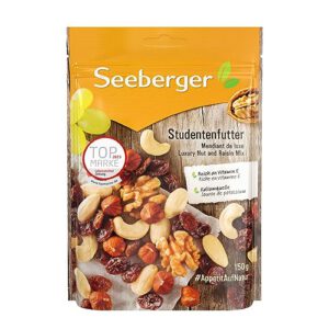 Seeberger Studentenfutter 5er Pack: Klassische Nuss-Frucht-Mischung zum Sparpreis