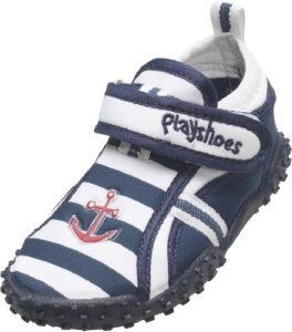 Sicherheit und Style im Wasser: Playshoes Unisex Kinder Aquaschuhe Aqua-Schuhe Maritim jetzt nur 4,90€ statt 17,99€
