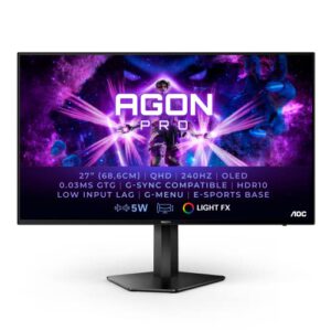 AOC Agon PRO AG276QZD – 27 Zoll QHD Monitor, 240 Hz für nur 689€ – Sparen Sie 39€!