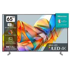 Hisense 65U6KQ 164 cm (65 Zoll) Fernseher 4K Mini LED ULED HDR Smart TV, Quantum Dot, nur 545,37€ statt 621,48€!