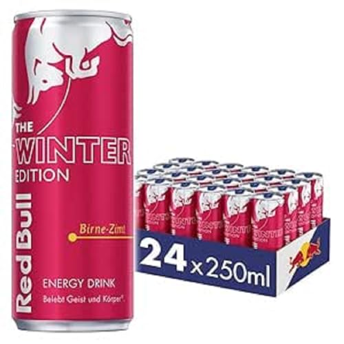 Red Bull Winter Edition Birne-Zimt – Einweg Dosen (24 x 250 ml) | Nur 17,56€ – Spare 38%!