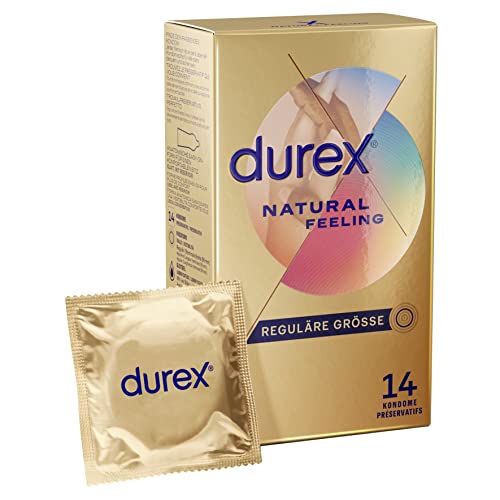 Durex Natural Feeling Kondome – Latexfrei & Extra Feucht – 14er Pack (Prime Spar-Abo) für nur 11,89€ statt 18,49€