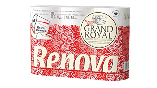 Renova Toilettenpapier Renova Grand Royal 4-lagig – 6 Rollen (prime) – Nur 2,40€! Spare 80%!