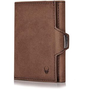 DONBOLSO Slim Wallet NextGen Leder mit Münzfach | 11 Karten | Echtleder | RFID Blocker – Nur 24,65€ statt 56,99€