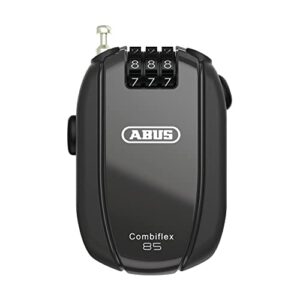 ABUS Kabelschloss Combiflex – Schutz für Ski, Helm, Kinderwagen, Gepäck – Schwarz, 85cm – 11,90€ (Ersparnis 5,58€)