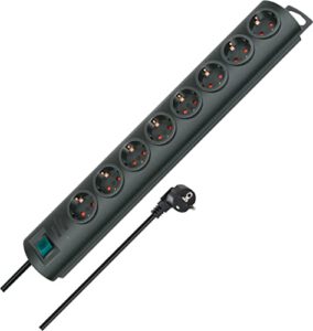 Brennenstuhl Primera-Line, Steckdosenleiste 8-Fach (Mehrfachsteckdose mit Schalter und 2m Kabel, 90° Anordnung der Steckdosen) [Prime] – Jetzt für 10,95€ statt 15,94€