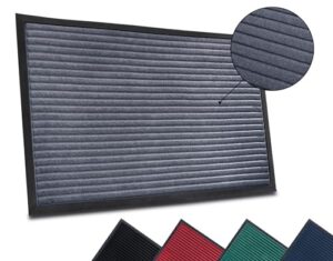 Prime Hanse Home Fußmatte für Innen und Außen (S-XXL) – Schmutzfangmatte rutschfest, Waschbar & Wetterfest 40x60cm, Grau