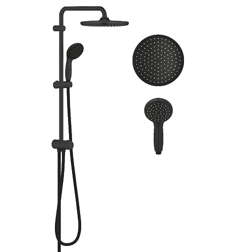 GROHE Vitalio Start System 250 Flex – Duschsystem matt schwarz: Reduzierter Preis und umfassende Funktionen
