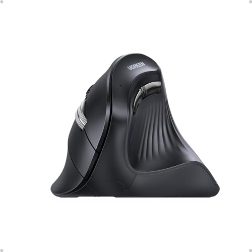 UGREEN Vertikale Bluetooth Maus kabellos (BT 5.0+2.4G) Ergonomische Maus mit 5 Tasten, 1000/16000/2000/4000 DPI, Vorbeugung gegen Mausarm, Vertical Mouse Kompatibel mit PC/Laptop/Tablet/Handy 25,99€ – Spare 10€ im Vergleich zum alten Preis!