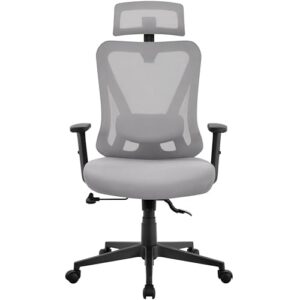 Yaheetech Bürostuhl Ergonomisch, Schreibtischstuhl mit Verstellbarer Kopfstütze – Nur 69,99€ statt 76,49€