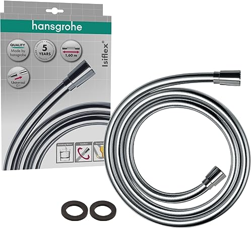 hansgrohe Isiflex – universal Duschschlauch 1,60 m mit Verdrehschutz und Dichtung / 2,00 m für 16,89€ (VGP 19,89€)