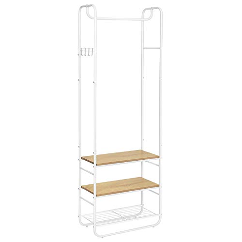Songmics Vasagle Garderobenständer mit Schuhablage für nur 21,99€ – Skandinavischer Stil zum Sparpreis
