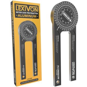 LEXIVON Winkelmesser (mit präzisionslasergravierten Skalen, 6mm dicke Aluminiumlegierung) – Nur 11,95€ statt 22,99€!
