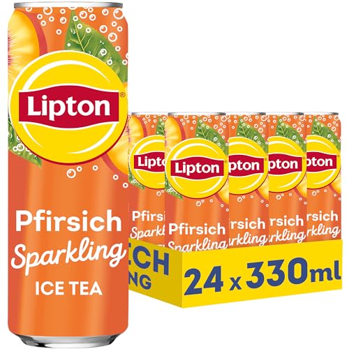 Lipton Sparkling Peach Eistee 24 x 0,33 l – Deal mit 44% Ersparnis!